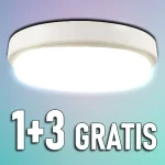 Gyors kiszállítás LED kültéri mennyezeti/fali lámpa 18W, 1820lm, IP54, 1+3 gratis!