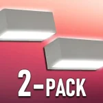 LED fali lámpa 12W, 1150LM, UP&DOWN, szürke, IP65/2-PACK! Korlátozott ajánlat