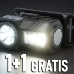 Kiárusítás LED ÚJRATÖLTHETŐ FEJLÁMPA 3W, 100LM, RGB, USB-C TÖLTÉS, IP43, 750MAH, 1+1 gratis!