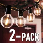 Expressz szállítás Solar LED lánclámpa 5,5m, 10xRETRO LED 0,5W, 2200mAh, 300lm, meleg fehér, IP44/2-PACK! [RTV100004]