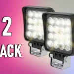 Biztonságos vásárlás LED-es munkalámpa 16W, 1600lm, 12V/24V/2-PACK! [L0160]
