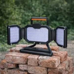 SOLIGHT ÚJRATÖLTHETŐ LED REFLEKTOR 30W, 3000LM, NARANCS-FEKETE [WM-30W-RE] Akció
