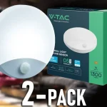 Akció LED FALI LÁMPA PIR ÉRZÉKELŐVEL 15W, 1300LM, FÉNYSZÍNVÁLTOZÁS 3000/4000/6000K/2-PACK!