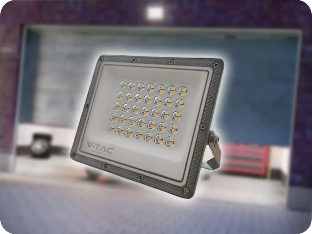 LED REFLEKTOR 30W, 2350LM, IP65, CCT, SZÍVVÁLTÁS 3000K/4000K/6500K, SZÜRKE Vedd meg most