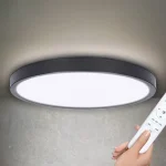 LED mennyezeti lámpa távirányítóval ESTELA 36W, 2700lm, 30cm, fekete [WO8018] Nézd meg most