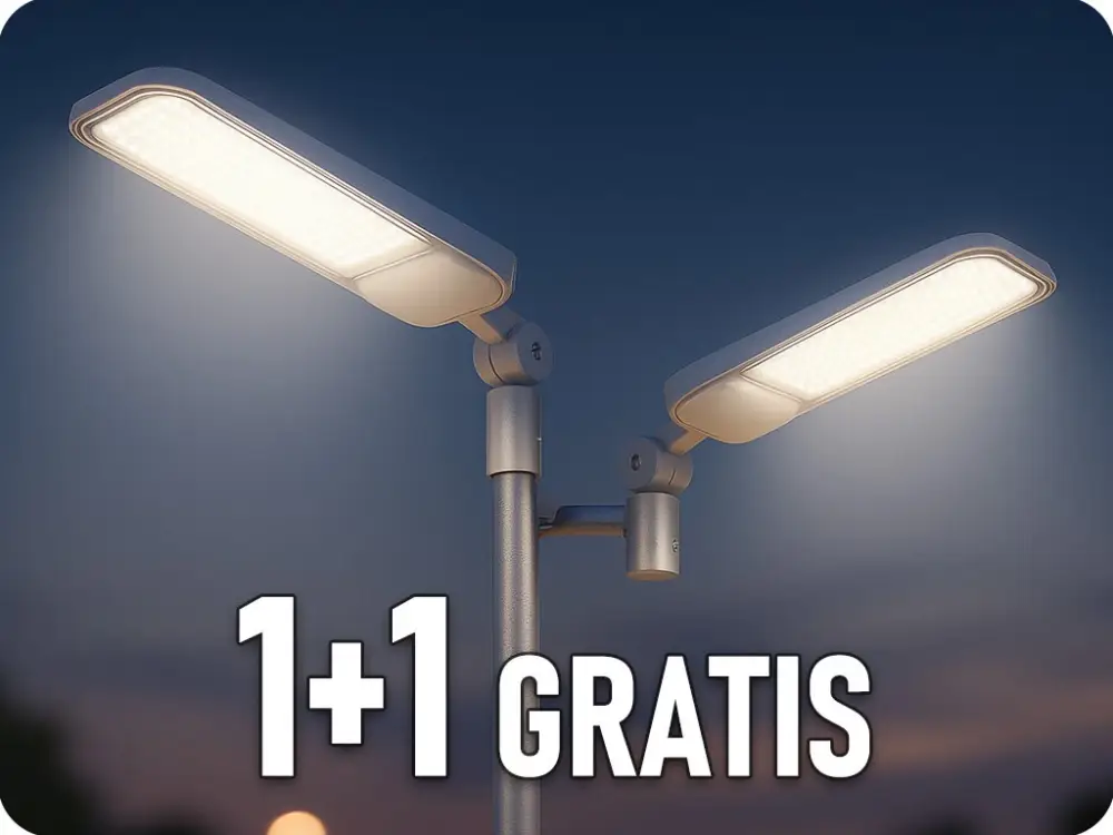 Kedvezményes ár LED KÖZVILÁGÍTÁS ÁLLÍTHATÓ ADAPTERREL 100W, 11480LM, SAMSUNG CHIP, 1+1 gratis!