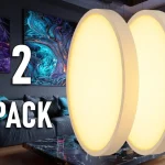 Kihagyhatatlan ajánlat LED LÁMPA MIKROHULLÁMÚ ÉS FÉNYÉRZÉKELŐVEL 18W, 1830LM, KEREK, FEHÉR KERET/2-PACK!