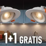 Szuper ajánlat LED állítható lámpa 7W, 510lm, 38°, CCT színváltás 3000/4000/6500K, 1+1 gratis!
