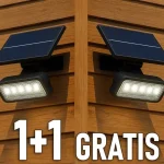 Kihagyhatatlan ajánlat Napelemes LED fali/talajra kapcsolható lámpa 0,9 W, 80 lm, 1+1 gratis!