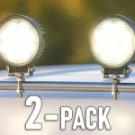 Legjobb ár LED munkalámpa kerek 24W, 1430lm, 12/24V/2-PACK! [L0076S]