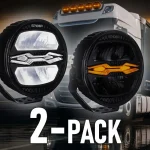 Nézd meg most NINJA LED lámpa 100W/5W/10W, 12/24V, kerek/2-PACK! [L3442]