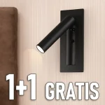 LED éjjeli lámpa 2W, 76lm, CREE CHIP, fekete, 1+1 gratis! Gyors kiszállítás