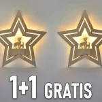 Gyors szállítás LED fali dekoráció Karácsonyi csillag 24xLED, 1+1 gratis! [1V261]
