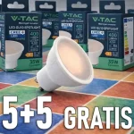 Csak ma LED izzó GU10 4.5W, 400lm, 100°, CREE chip, 5+5 gratis!