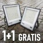 LED reflektor 200W, 16450lm, CCT színváltás, CREE CHIP, fekete, 1+1 gratis! Biztonságos fizetés