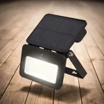 LED napelemes reflektor szenzorral 6W, 660lm, CCT, fekete [WL913] Árcsökkenés