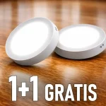 Gyors kiszállítás LED felületre szerelhető panel tápegységgel 12W, 1200lm, kerek, 1+1 gratis!