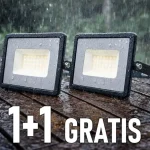 LED reflektor 30W, 2510lm, fekete, 1+1 gratis! Expressz szállítás