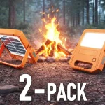 Kedvezményes ár Napenergiás LED reflektor 10W, 1000lm, 3MODE/2-PACK! [SLI051001CW]