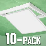 LED panel tápegységgel 40W, 4800lm, 60x60cm + Összecsukható takaró, fehér/10-PACK! [EC20342] Outlet