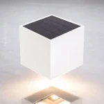 Outlet LED napelemes fali lámpa PIR érzékelővel 9W, 800lm, CCT, IP65, fehér