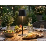 Rendeld meg most TAZA asztali lámpa 3,5 W, 400 lm, CCT, újratölthető, fekete [203853-II]