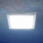 LED felületre szerelhető panel tápegységgel 12W, 1320lm, színváltozás 3000K/4000K/6500K, négyzet alakú Azonnal elérhető