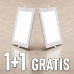 Beépíthető LED-panel 18 W-os tápegységgel, 1980 lm, CCT, Backlit, négyzet alakú, 1+1 gratis! Nézd meg most