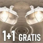 Biztonságos fizetés LED lámpa BODRUM 1xE27 foglalathoz, max. 15W, fehér, 1+1 gratis! [AD-OP-6561WE27SPS]