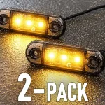 LED oldalsó helyzetjelző lámpa NARANCS 0,4/0,8W, 12/24V, IP67/2-PACK! [L1318] Végkiárusítás