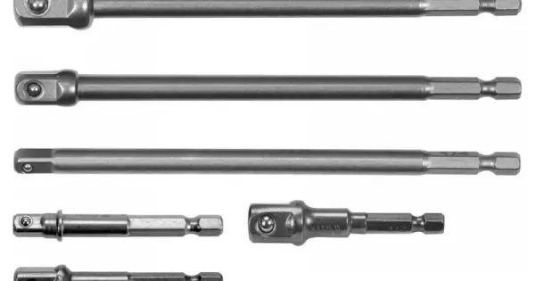 Adapter készlet 6 részes 1/4",3/8",1/2" négyszög CrV YATO (YT-04629) Csak ma