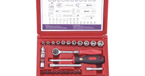 Kiárusítás crowafej és bit készlet, metrikus 1/4", 40 darabos