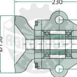 Csapágy kpl., mélyhornyú golyóscsapággyal és 2 szűkítő hüvellyel 36 x 36 mm-es Biztonságos fizetés