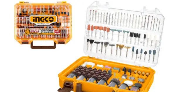 Akció Csapos mini csiszolófej készlet 420 részes INGCO (AKMG4208)
