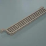 SZERELVÉNYEK - SZELLŐZŐRÁCS MŰANYAG 444 NÉGYSZÖG ALAKÚ 203x35x14 mm SZÜRKE Vásárlói kedvenc