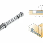 SZERELVÉNYEK - ÖSSZEHÚZÓ EXCENTERSZÁR GYORSSZERELŐS EUR 7x34mm FÉM Vedd meg most