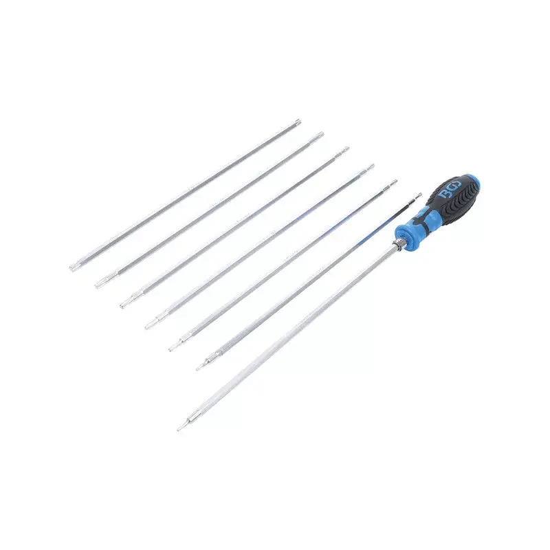 Cserélhető szárú furatos torx csavarhúzó készlet 8 részes - BGS Biztonságos fizetés