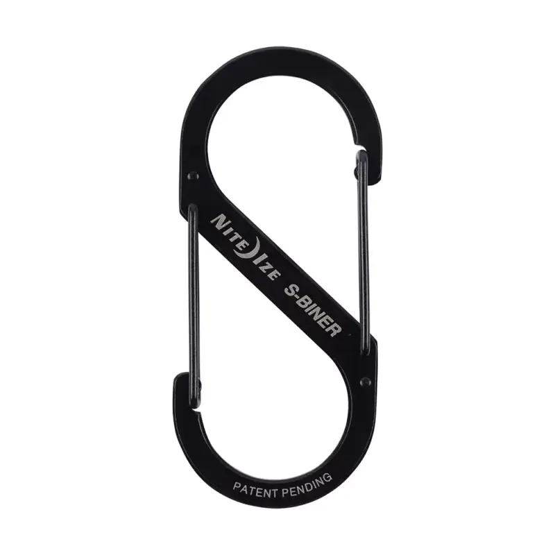 Bestseller S -Biner® acél dupla karabiner #4 - Fekete