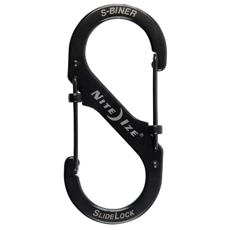S -Biner® Slidelock® acél #4 - Fekete Gyors szállítás
