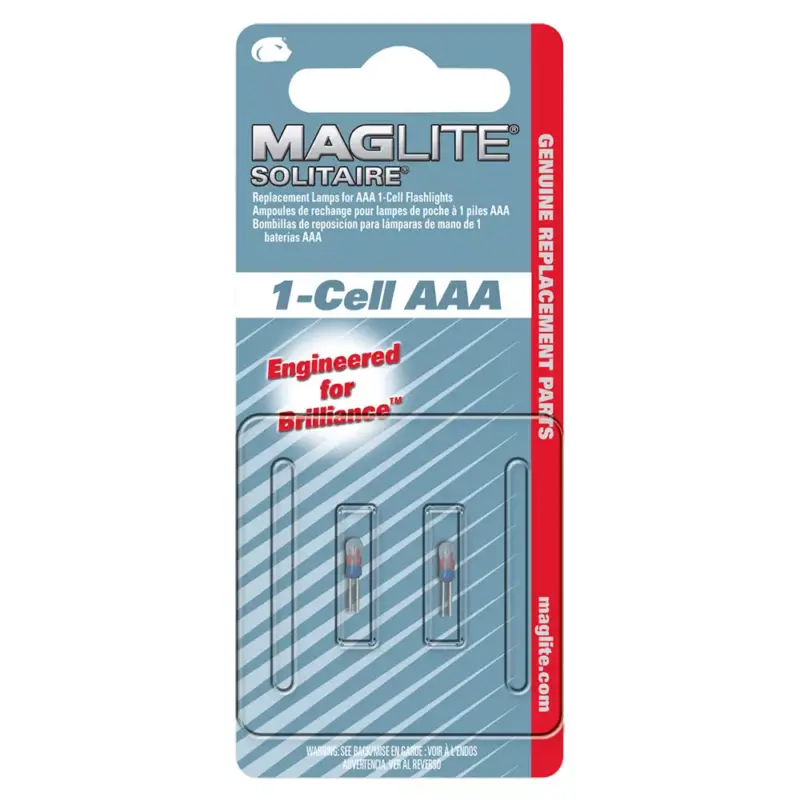 Vásárlói kedvenc LK3A001 Maglite Krypton pótizzó Solitaire lámpákhoz (2db)