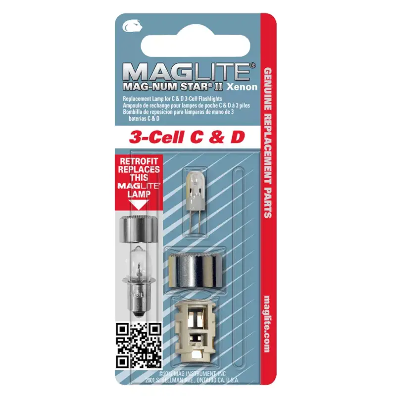 LMXA301 Maglite Xenon Magnum Star II pótizzó 3 C/D lámpákhoz (1db) Bestseller