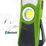 Kiárusítás Akkumulátoros LED kézi lámpa Bluetooth hangszóróval