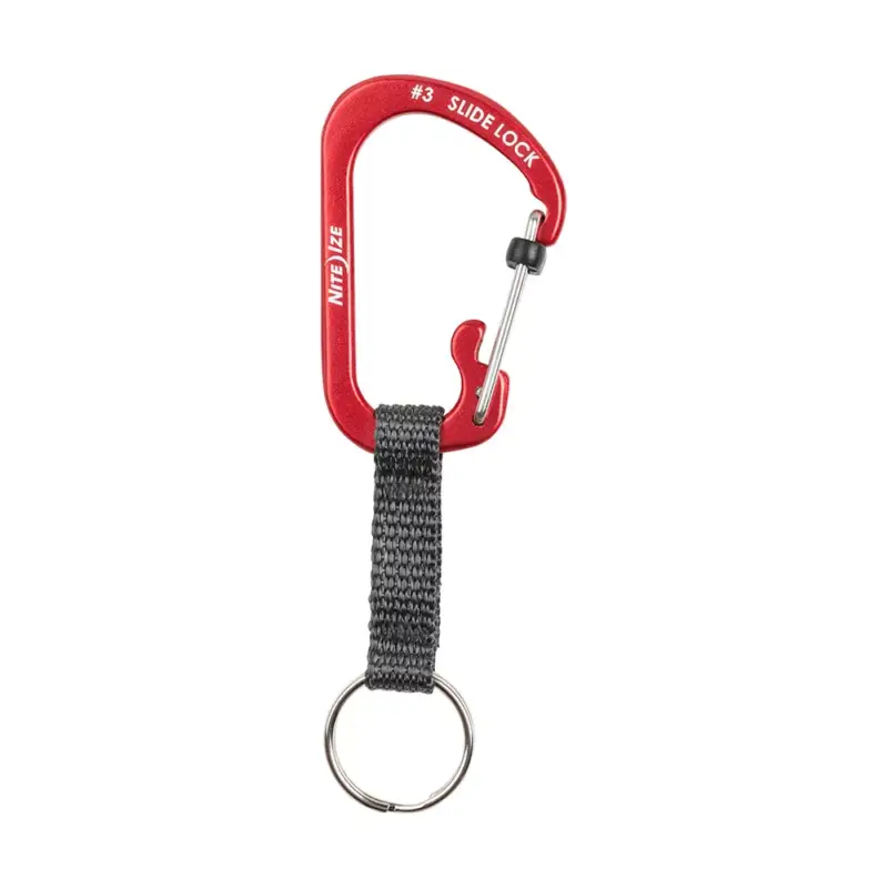 Slidelock® Key Ring kulcstartó alumínium - piros Azonnali szállítás