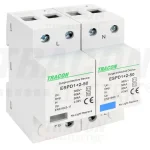 ESPD1+2-50-2P T1+T2 AC típusú túlfeszültséglevezető, egybeépített Népszerű