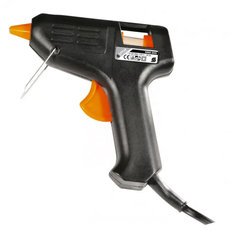 Home SMA 005 ragasztópisztoly, mini kivitel, 10 (30) W / 230 V~ / 50 Hz, gyors, pontos ragasztás, kihajtható asztali támaszték, 2 db ajándék ragasztórúd Árengedmény
