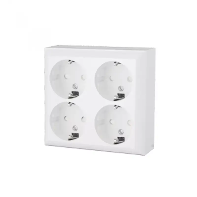 GAO 0313H Business Line IP20 4 férőhelyes földelt aljzat, 4 férőhelyes földelt csatlakozóaljzat, beltéri, 230 V~ / 50 Hz / 16 A, fehér Biztonságos vásárlás