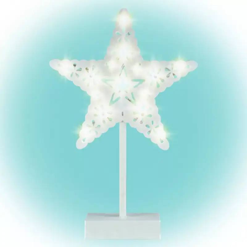 Végkiárusítás Home KAD 20 STAR csillag asztaldísz, 20 db LED, ABS műanyag, 25 x 39 cm