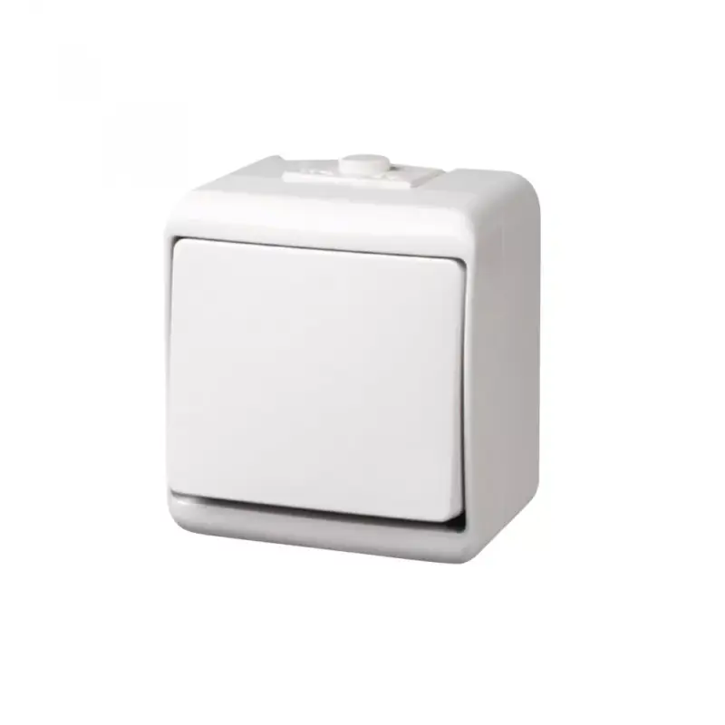 GAO 22081 1 pólusú kapcsoló, kültéri IP44 kivitel, 230 V~ / 50 Hz / 10 A, fehér Kihagyhatatlan ajánlat