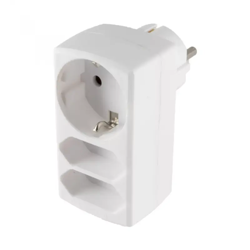 Home NV 131/WH hálózati elosztó, 3 aljzat, 2 EURO aljzat, 1 védőérintkezős aljzat (max. 3680W), fehér Szuper ajánlat
