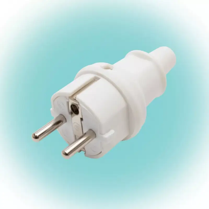 Szuper ajánlat Home NGD 03 földelt dugvilla egyenes kábelvezetéssel, kül- és beltéren is használható, max. 3680 W, fehér